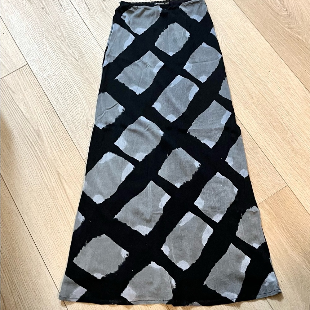 Vivienne Tam Vintage Mesh Printed Skirt